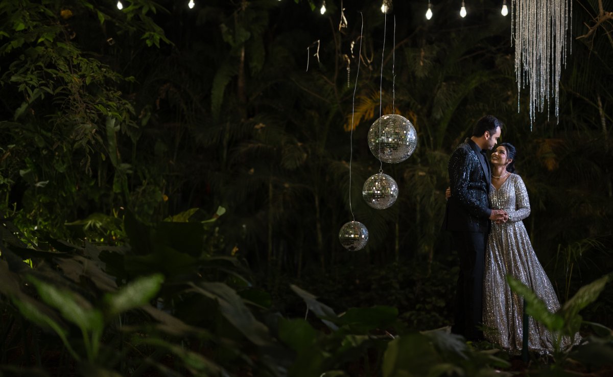 A couple before their wedding during a Bangalore wedding, shot by the WeddingClickz team