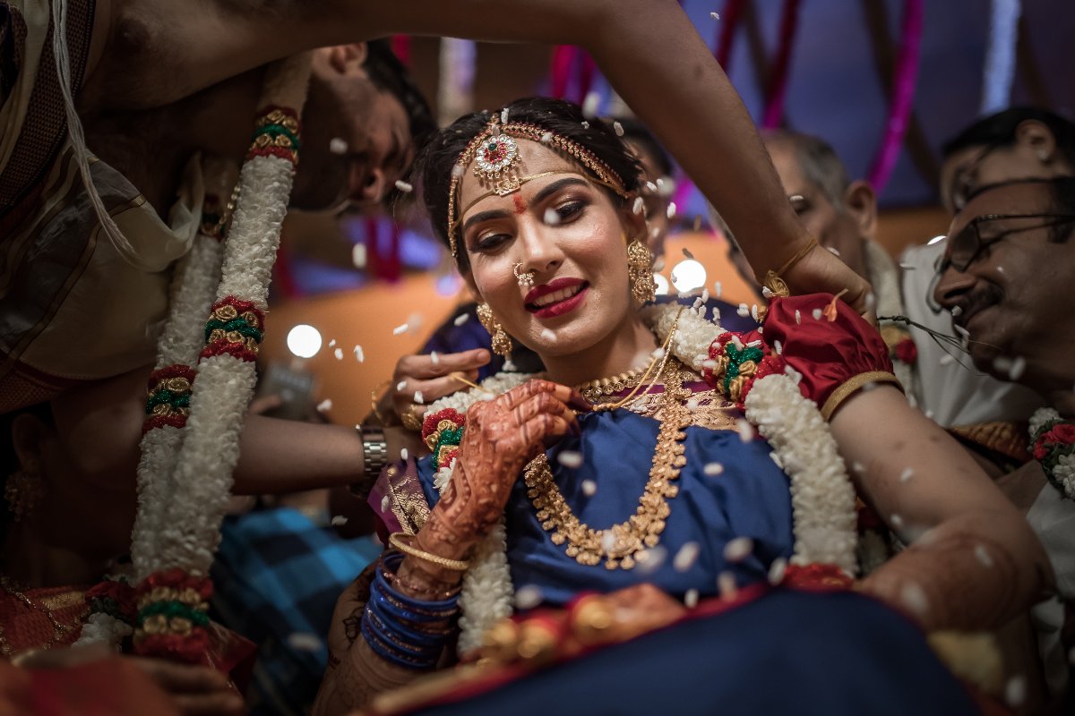 A destination wedding celebration during a Bangalore wedding, shot by the WeddingClickz team