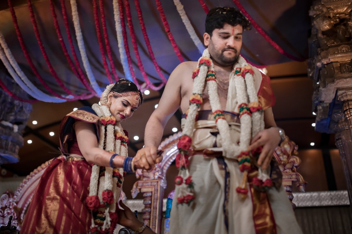 A destination wedding celebration during a Bangalore wedding, shot by the WeddingClickz team