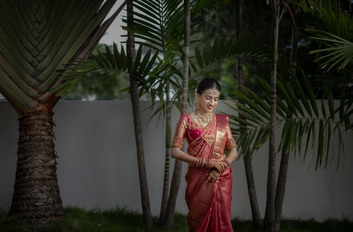 A couple portrait photographed in Bangalore by WeddingClickz
