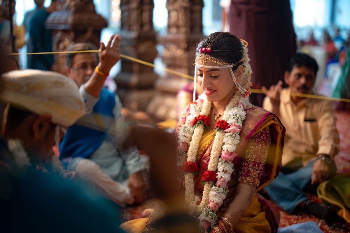 A couple portrait during a Bangalore wedding, shot by the WeddingClickz team