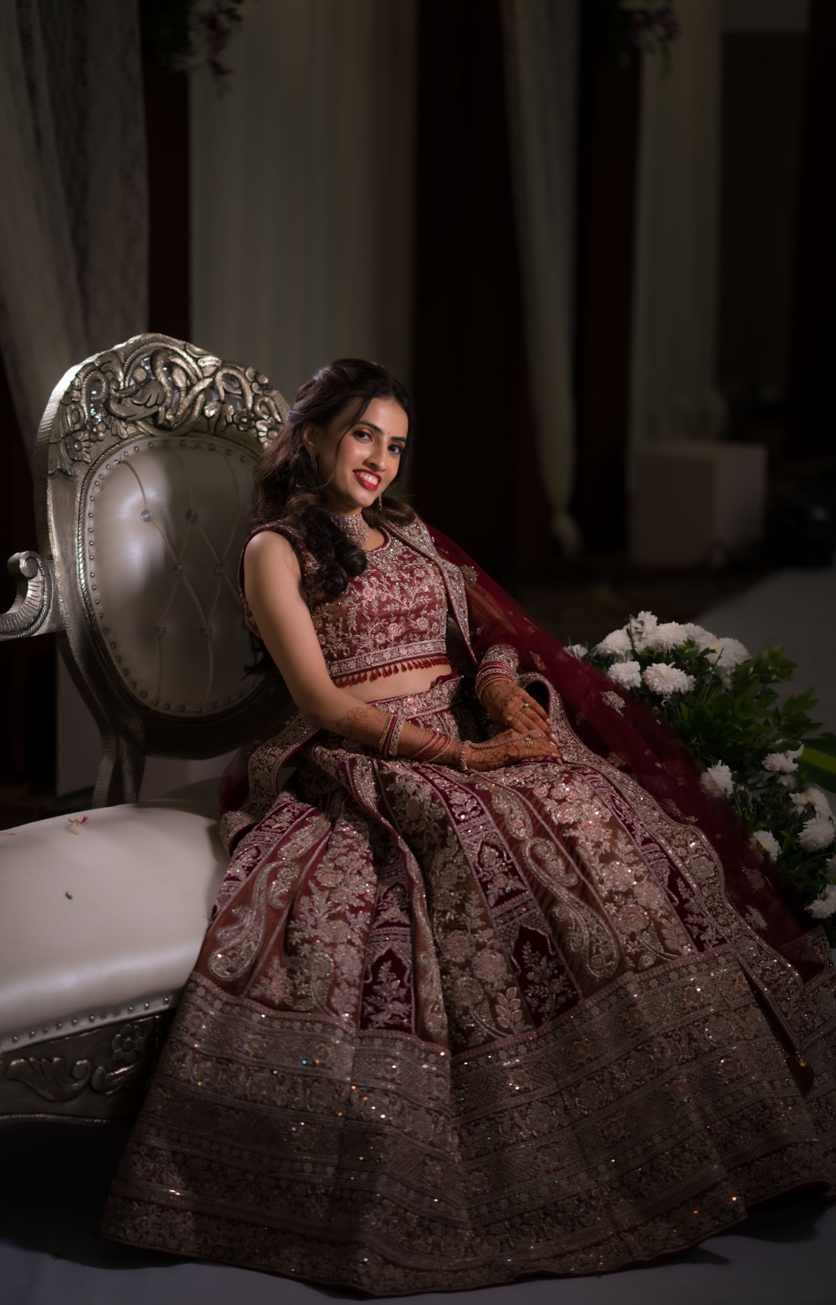 WeddingClickz coverage of a couple portrait at a Bangalore wedding