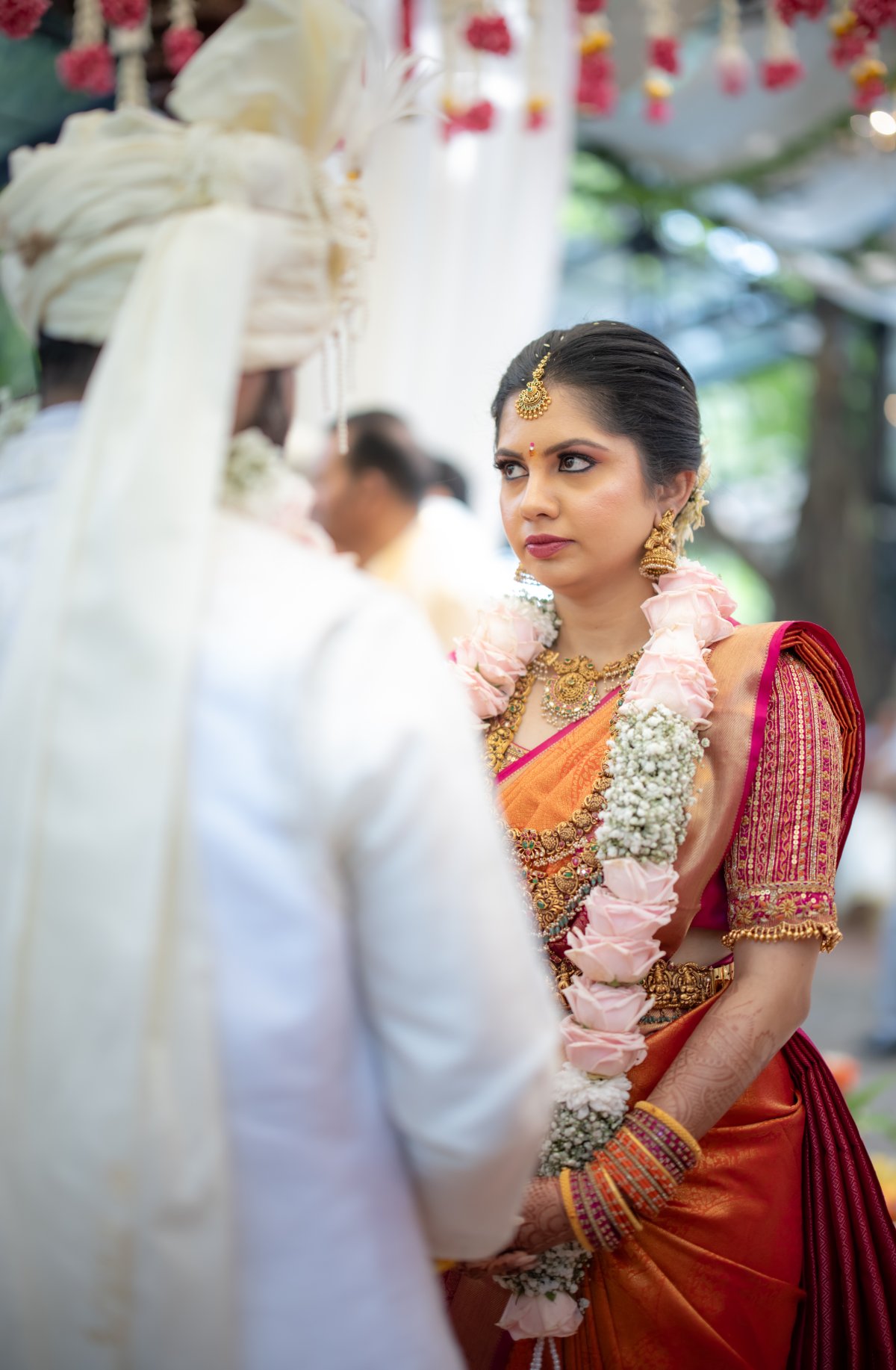 WeddingClickz coverage of a couple portrait at a Bangalore wedding
