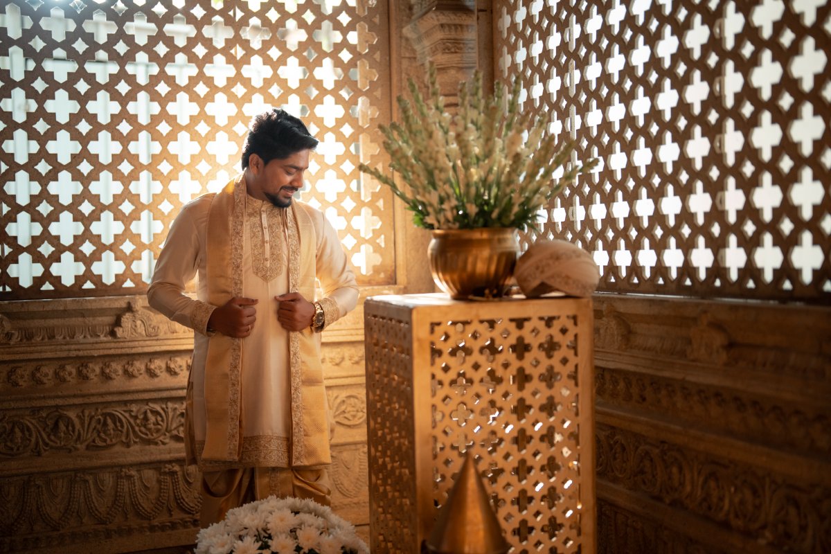 A couple portrait photographed in Bangalore by WeddingClickz
