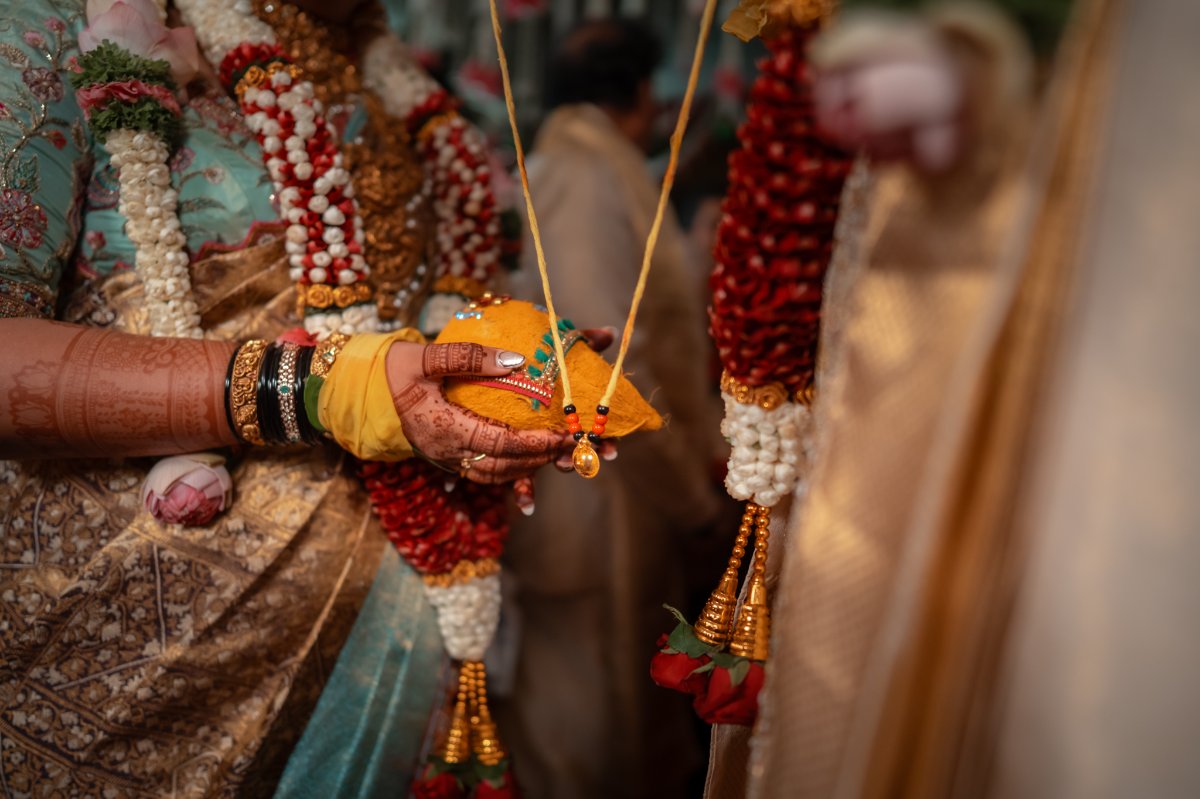 A couple portrait during a Bangalore wedding, shot by the WeddingClickz team